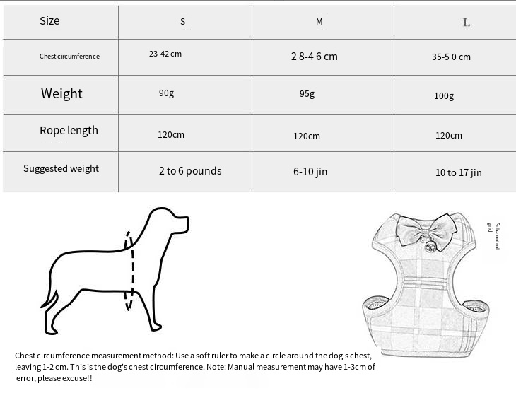 BowTie Check Harness & Leash Set product detail 12