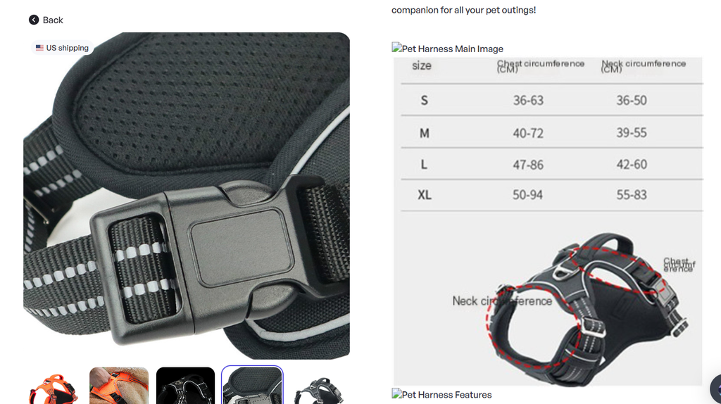 Waterproof Dog Harness with Handle