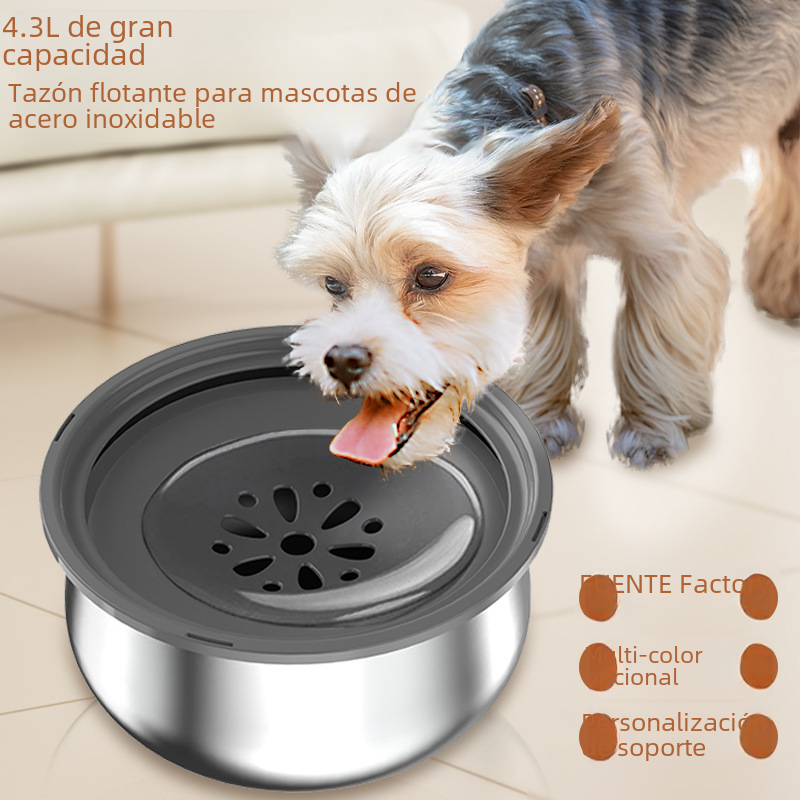 No-Splash Stainless Steel Pet Bowl by NESTVALOR