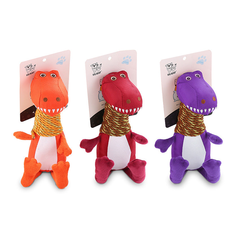 Squeaky Plush Dinosaur Toy