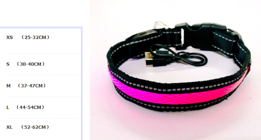 GlowWalk LED Leash & Collar Set by NESTVALOR