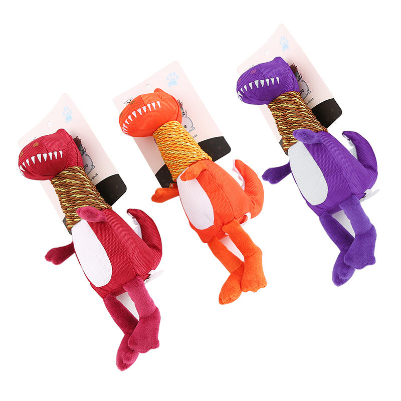 Squeaky Plush Dinosaur Toy by NESTVALOR