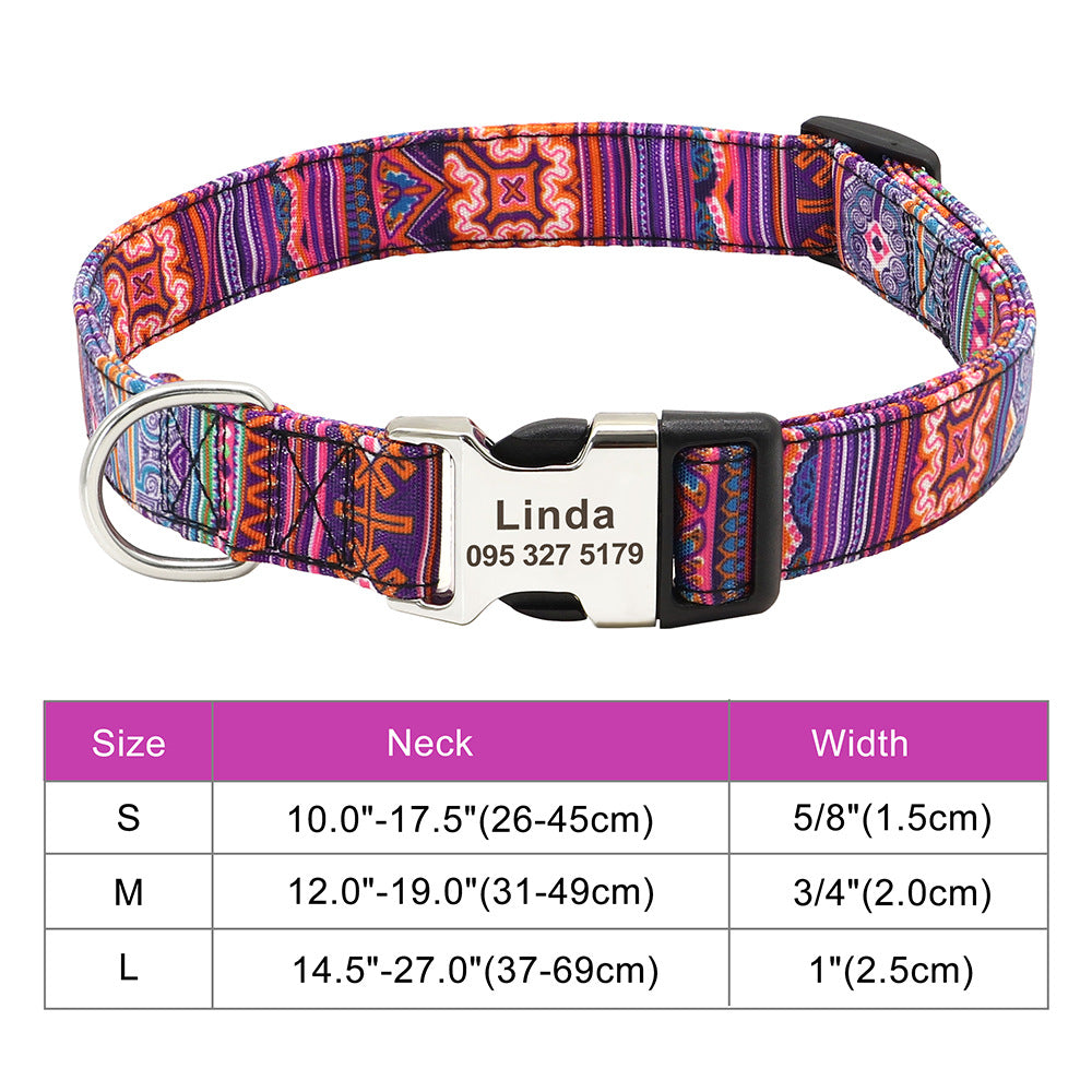 Classic Adjustable Nylon Pet Collar product detail 11