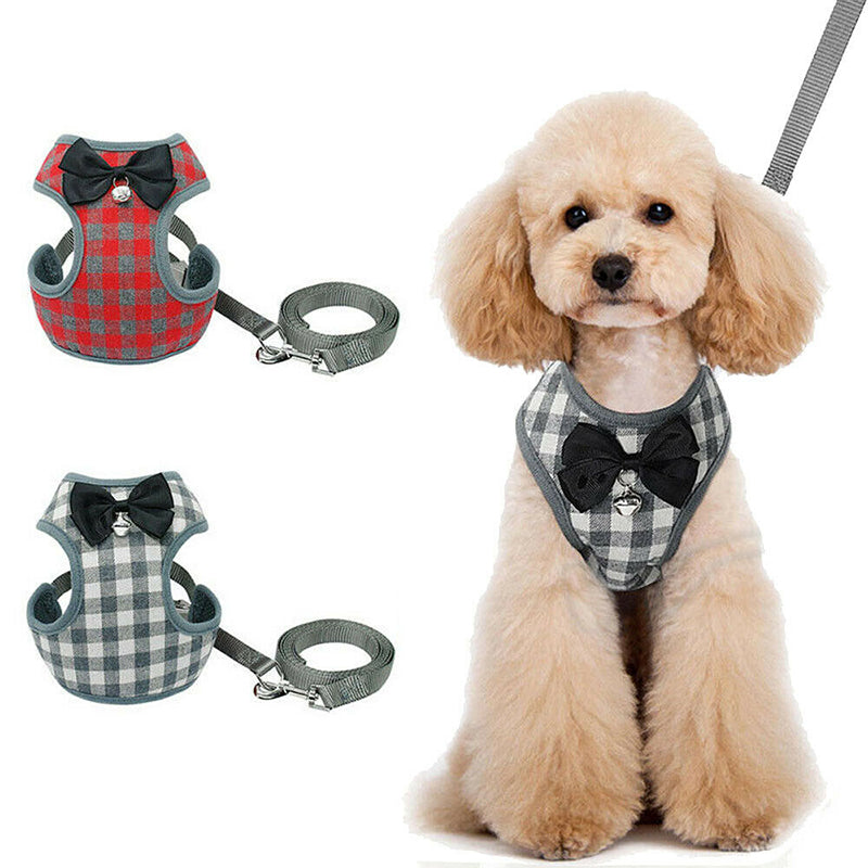 BowTie Check Harness & Leash Set by NESTVALOR