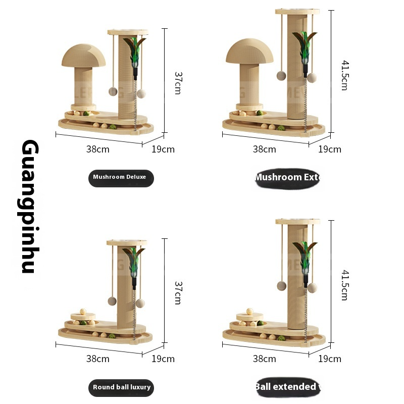 TimberPaw Wooden Cat Scratching Set by NESTVALOR