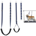Pet Dog Grooming Belly Straps -Pet Dog Grooming Table Arm Accessories Pet Dog Grooming Belly Support Band Pet Dog Grooming Loops Pet Dog Grooming Extension Straps Pet Dog Grooming Supplies Dark Blue