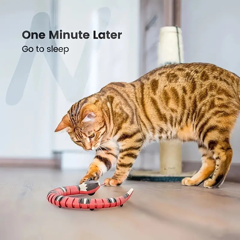 Rechargeable Wiggle Snake Cat Toy