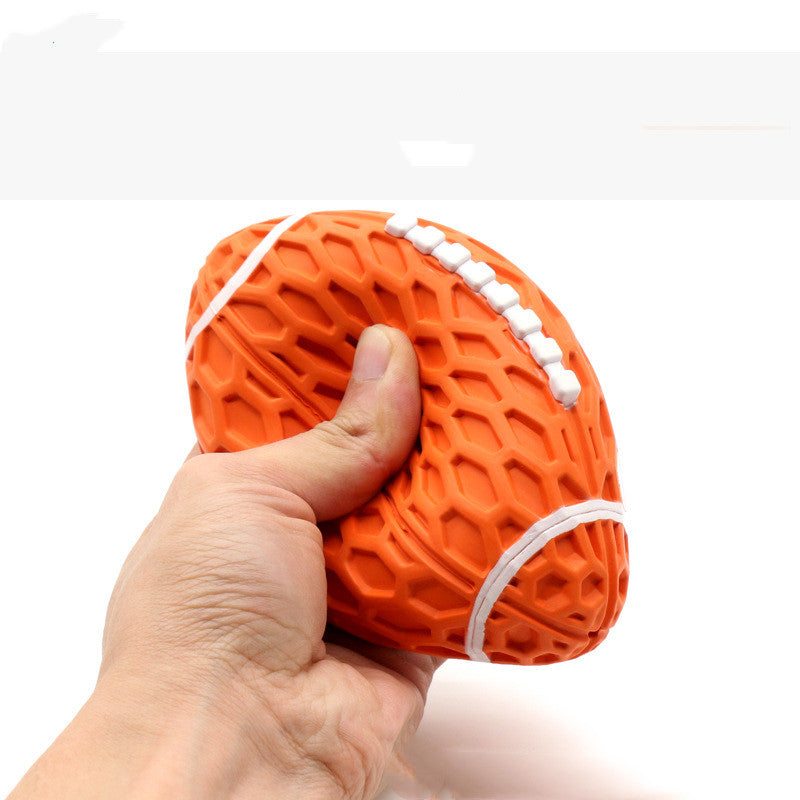 Tough Squeaky Rugby Ball