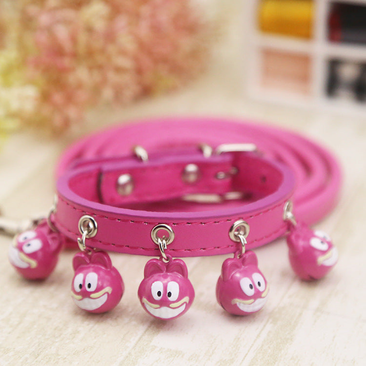 Dog and Cat Collars with Bell and Leash for Pets