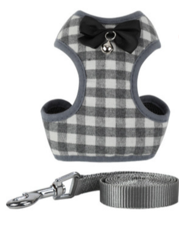 BowTie Check Harness & Leash Set product detail 7