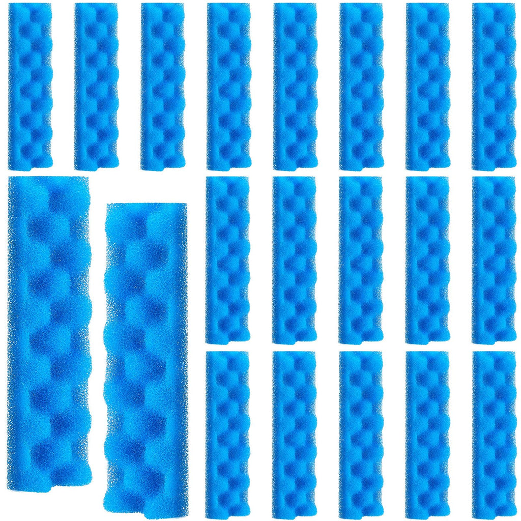 Maxcheck 20 Pcs Filter Media Compatible with Fluval 406/407 Foam Filters Replacement Parts Fish Aquatic Pet Products Sponge Polyfill for Aquarium Filter Pad 11.02 x 2.99 x 1.5 Inch