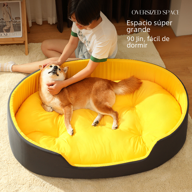 Washable Round Pet Bed
