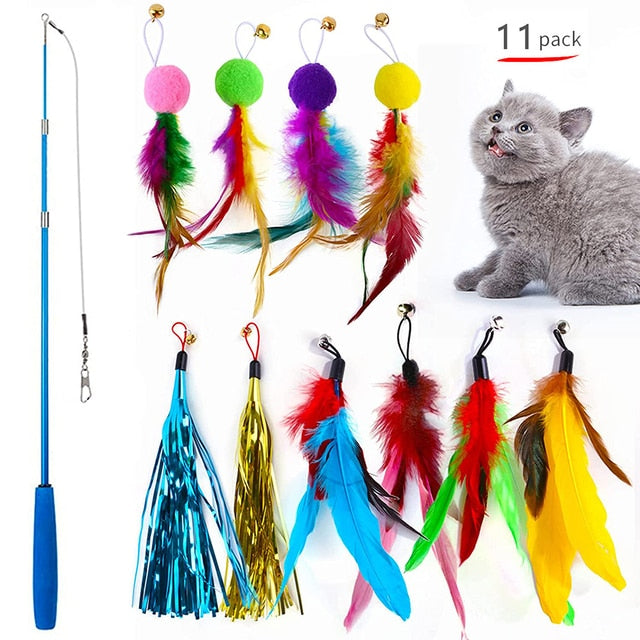 FeatherFlex Retractable Cat Wand by NESTVALOR