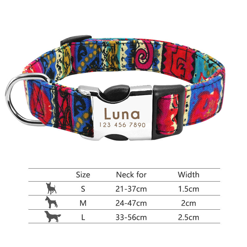 Classic Adjustable Nylon Pet Collar product detail 4