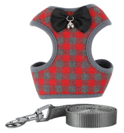 BowTie Check Harness & Leash Set product detail 6