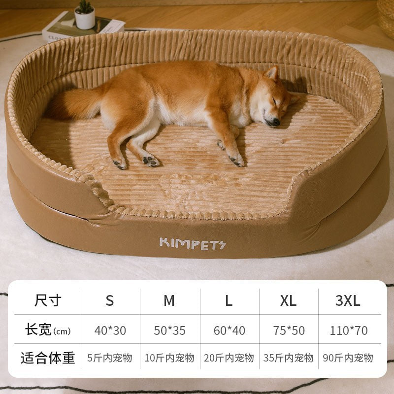 Washable Round Pet Bed