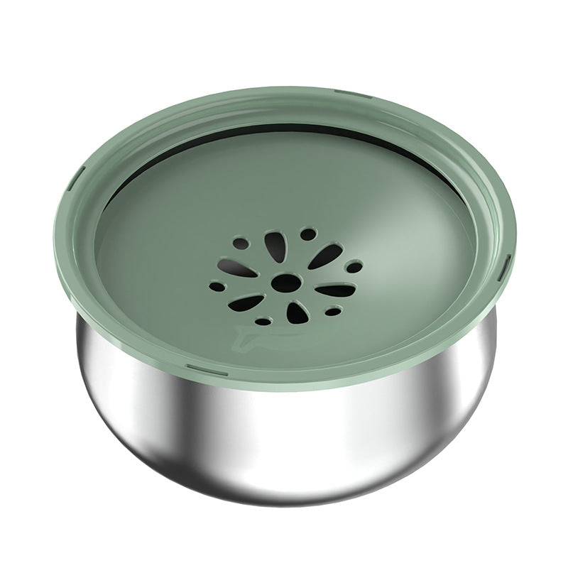 Spill-Proof Stainless Steel Water Bowl
