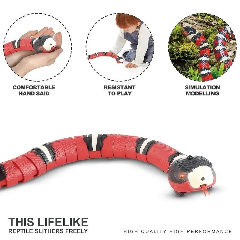 Rechargeable Wiggle Snake Cat Toy