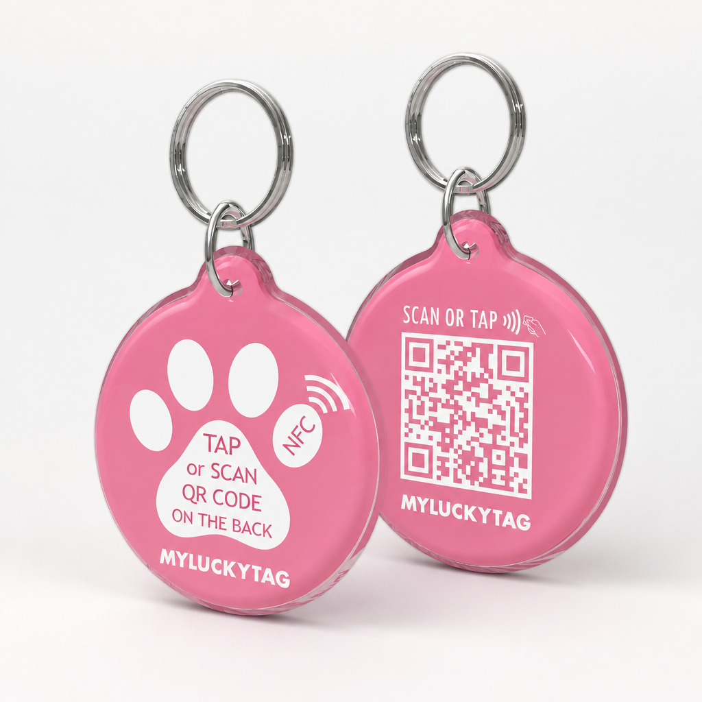 SmartScan NFC & QR Pet ID Tag premium ecommerce hero