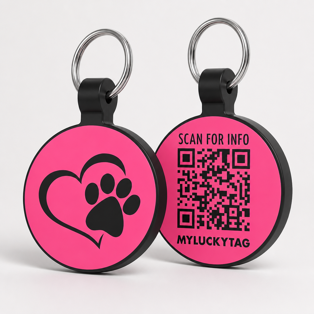 QuietScan QR Silicone Pet ID Tag alternate product angle